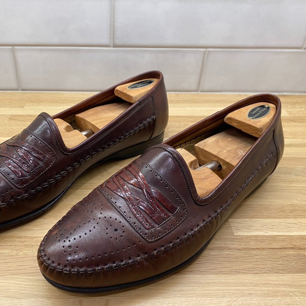 Santoni Dress Casual Leather Loafers size 11.5